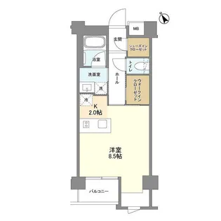 ガーデン原宿【3階】の間取り