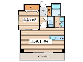Cubios東大通【2階】の間取り