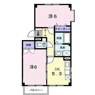 ハーモニーパーク【2階】の間取り
