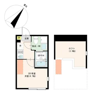 ハーモニーテラス成増【2階】の間取り