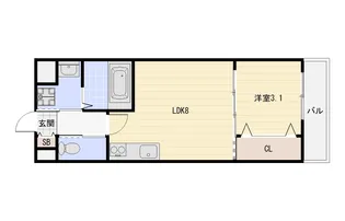 大阪府大阪市平野区平野本町1【マンション】の間取り