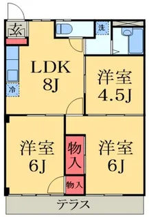 ニューパレス【2階】の間取り