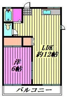 永瀬ハイツ【2階】の間取り