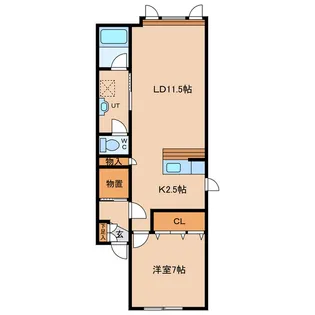 diar life 8条【2階】の間取り