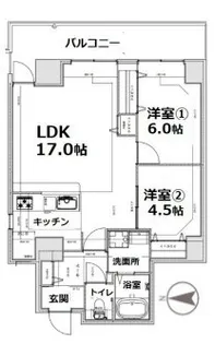 シティコート目黒【3階】の間取り