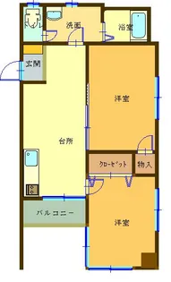 フォルテ常盤【4階】の間取り