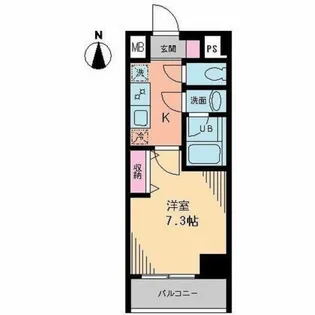 パロス・コート【3階】の間取り