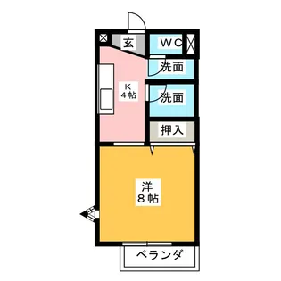 サープラスワン ロングリバー【1階】の間取り