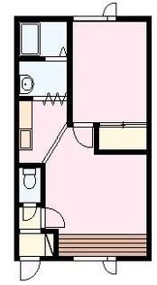 リバーハイツ5.1【2階】の間取り