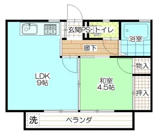 コ-ポ宮川【2階】の間取り