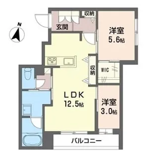 ウテナ【2階】の間取り