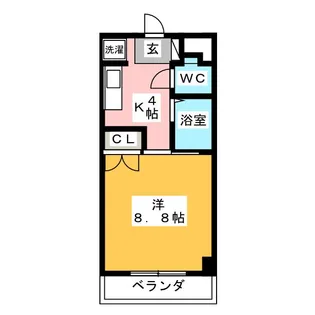 エクセレンスハドー【3階】の間取り