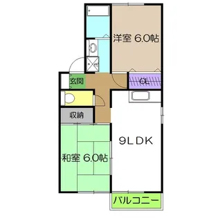 セジュールOK B【1階】の間取り