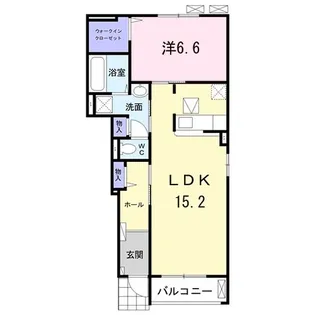 プレシャスみのり【1階】の間取り