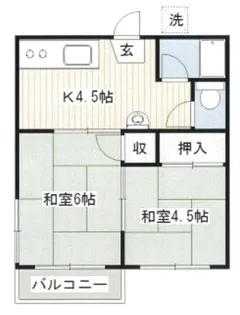小笠原荘B棟【2階】の間取り