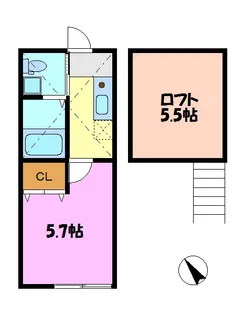 コンフォーティア【2階】の間取り