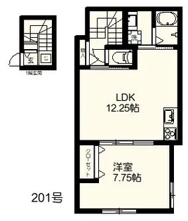 Mars吉祥寺【2階】の間取り