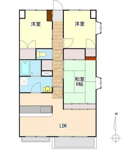 グランドアーク若松【3階】の間取り