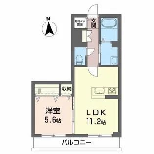 シャーメゾン リサイア【2階】の間取り