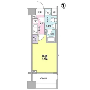 メインステージ白金高輪駅前【11階】の間取り
