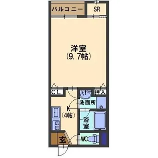 Novem駅西【3階】の間取り