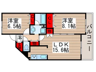 ヴィラモラージュ【3階】の間取り
