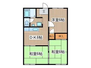 コ-ポ惣領の間取り