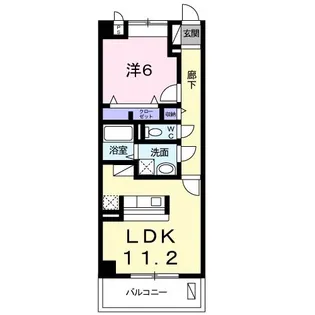 グラン・マリンブルー【1階】の間取り