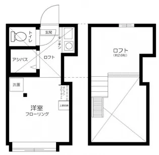 アーバンプレイス高田馬場&U(アンドユー)【2階】の間取り