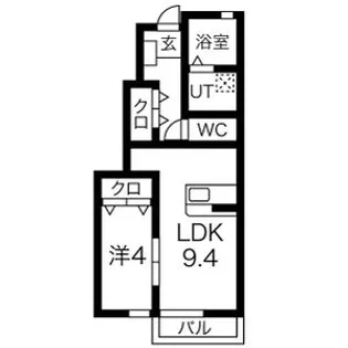 コスモス【1階】の間取り