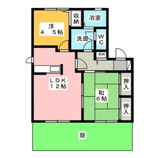 セラコーポ常願【1階】の間取り