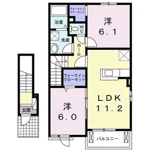 フラン I【2階】の間取り