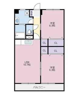 メゾン・ド・グレイス【3階】の間取り