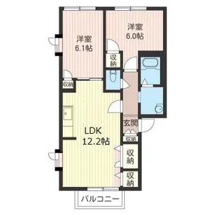 シャトル鳴瀬【2階】の間取り