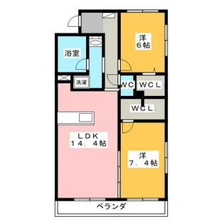 エミグランド【2階】の間取り