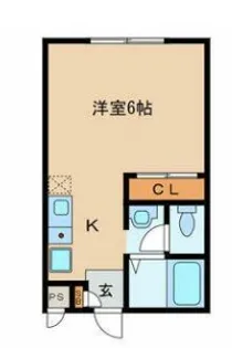 エステートピア武蔵浦和【1階】の間取り