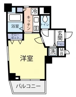 グリフィン・南蒲田アクトシティ【2階】の間取り