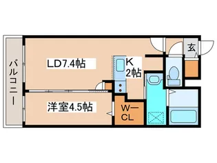 Angelic village北23条【2階】の間取り