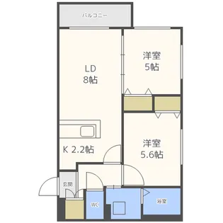 アストリアN23【2階】の間取り