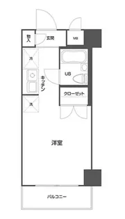 スカイコートヴァンテアン品川【1階】の間取り