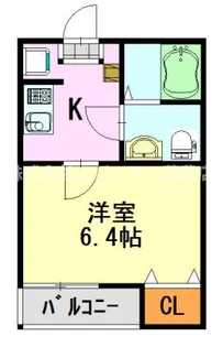 TATERUApartment 長洲2丁目IIIB棟【3階】の間取り