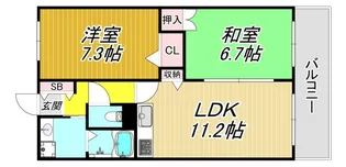 アビタシオンデュプルミエ【2階】の間取り