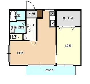 サニーハイツ【1階】の間取り