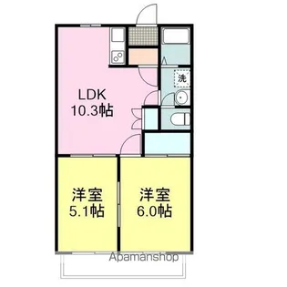 グランビュー平田【1階】の間取り