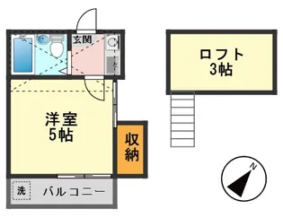 T’sフラット柴又【1階】の間取り