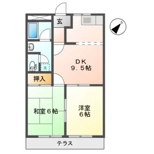 メゾンノーブル【1階】の間取り