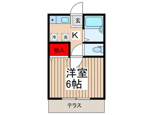 キングハウス【1階】の間取り