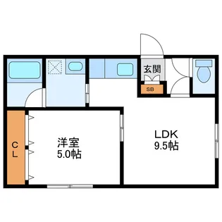 シャトーN21【2階】の間取り
