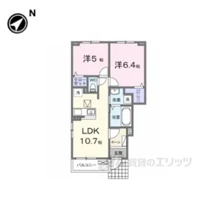 スヴェニールラ テール2【1階】の間取り