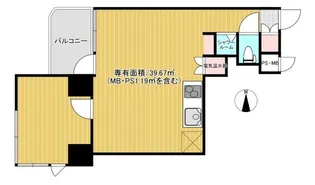 ラフィネお茶の水【8階】の間取り